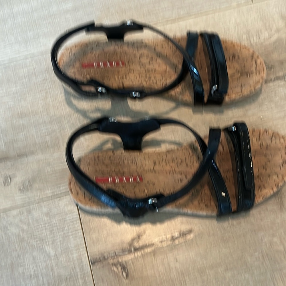 Black Prada sandals